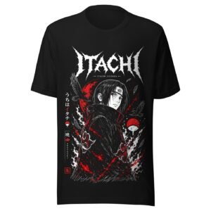T-shirt BLEDX itachi uchiha tee noir
