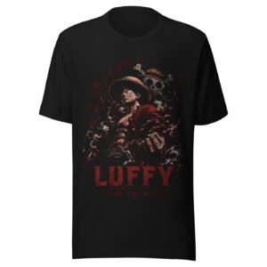 T-shirt BLEDX luffy gear tee noir