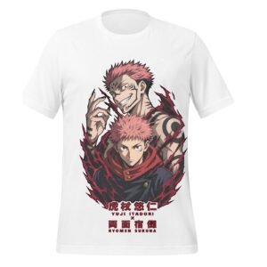 T-shirt BLEDX yuji sukuna tee blanc