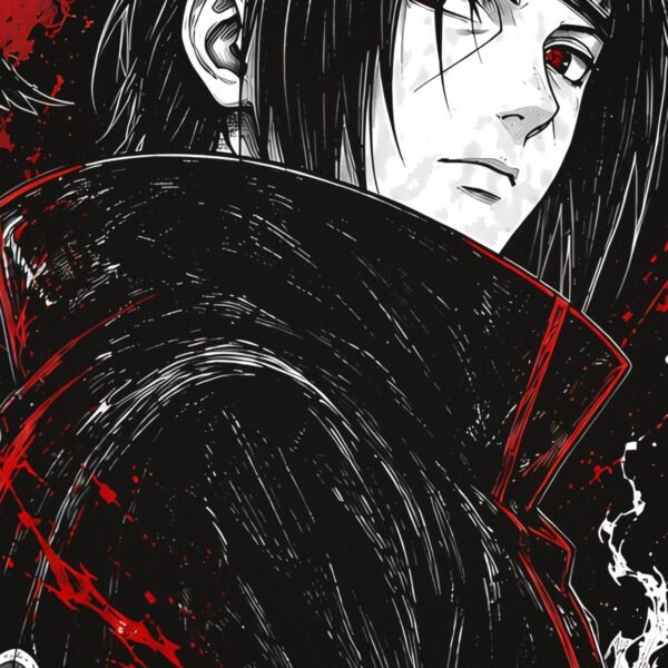 Itachi Uchiha Tee detail
