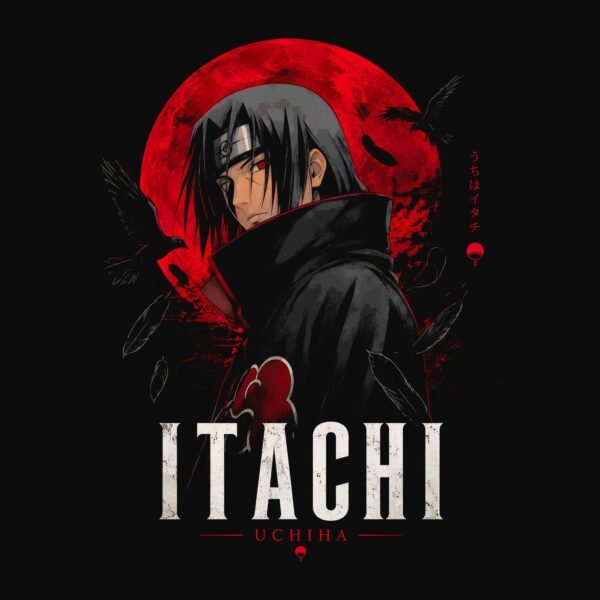 Itachi moonlight tee detail