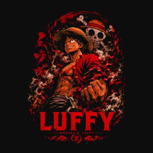 Luffy gear tee detail