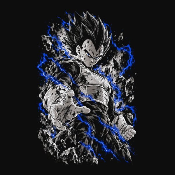 Vegeta tee detail